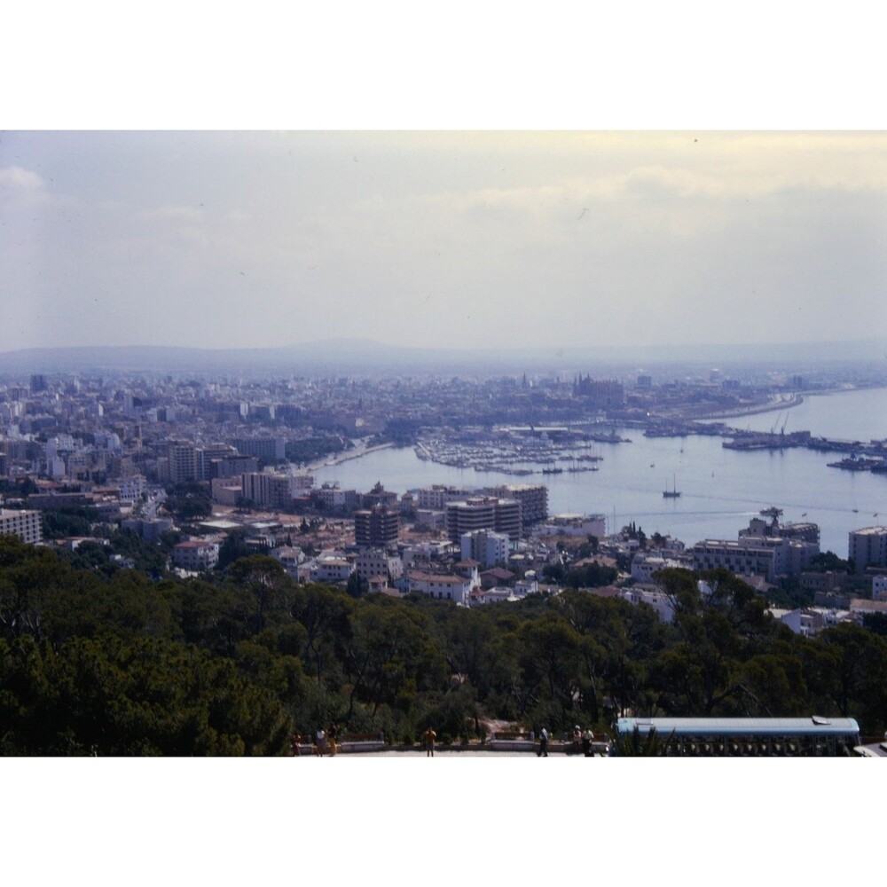 1970s 35mm Slide Mallorca, Spain - panoramic view of Palma de Mallorca 4 #52 #1
